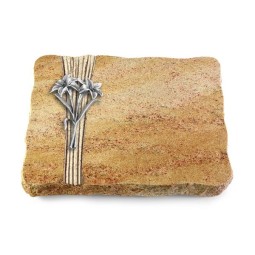 Grabplatte Kashmir/Strikt Lilie (Alu)