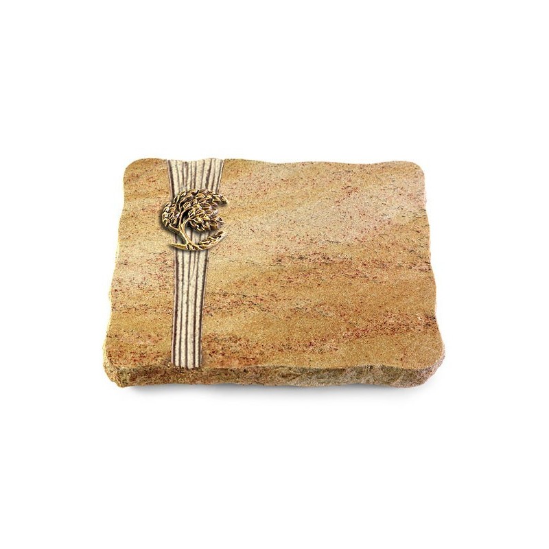 Grabplatte Kashmir/Strikt Baum 1 (Bronze)