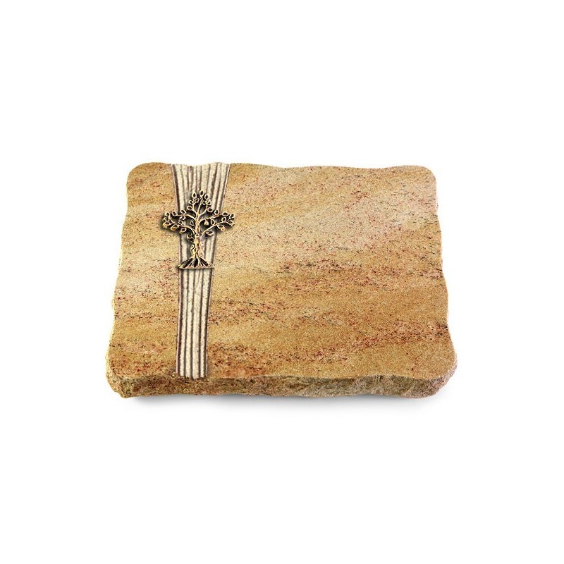 Grabplatte Kashmir/Strikt Baum 2 (Bronze)