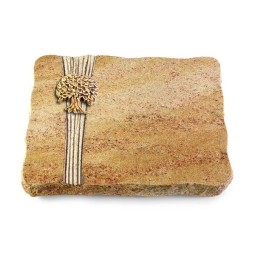 Grabplatte Kashmir/Strikt Baum 3 (Bronze)