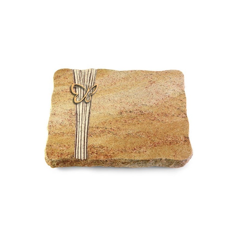 Grabplatte Kashmir/Strikt Papillon (Bronze)