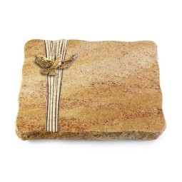 Grabplatte Kashmir/Strikt Taube (Bronze)