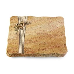 Grabplatte Kashmir/Strikt Rose 1 (Bronze)