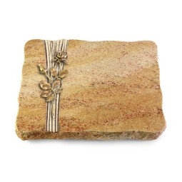 Grabplatte Kashmir/Strikt Rose 13 (Bronze)