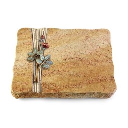 Grabplatte Kashmir/Strikt Rose 5 (Color)