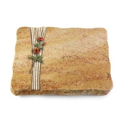 Grabplatte Kashmir/Strikt Rose 6 (Color)