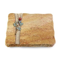 Grabplatte Kashmir/Strikt Rose 7 (Color)