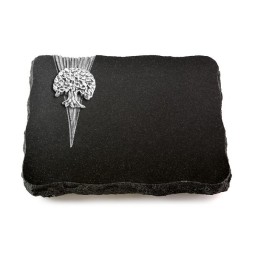 Grabplatte Indisch Black Delta Baum 3 (Alu)