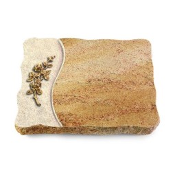 Grabplatte Kashmir/Wave Rose 5 (Bronze)