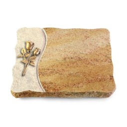 Grabplatte Kashmir/Wave Rose 11 (Bronze)