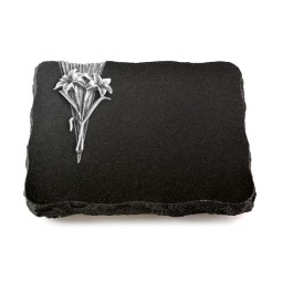 Grabplatte Indisch Black Delta Lilie (Alu)