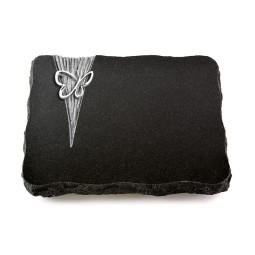 Grabplatte Indisch Black Delta Papillon (Alu)