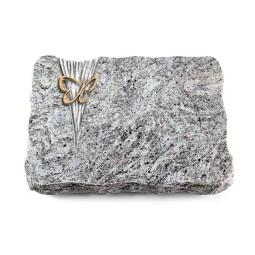 Grabplatte Marina Blue/Delta Papillon (Bronze)