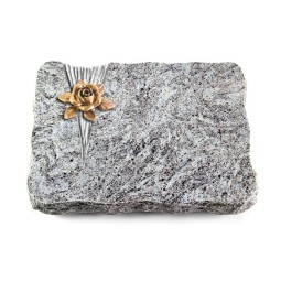 Grabplatte Marina Blue/Delta Rose 4 (Bronze)