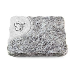 Grabplatte Marina Blue/Folio Papillon (Alu)