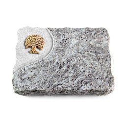 Grabplatte Marina Blue/Folio Baum 3 (Bronze)