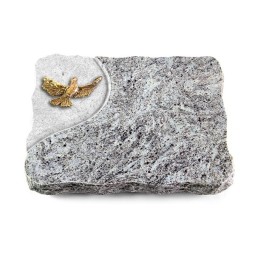 Grabplatte Marina Blue/Folio Taube (Bronze)