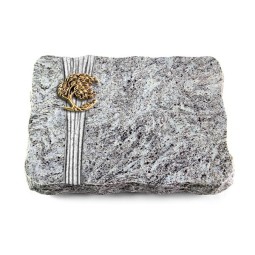 Grabplatte Marina Blue/Strikt Baum 1 (Bronze)