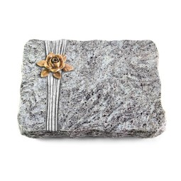 Grabplatte Marina Blue/Strikt Rose 4 (Bronze)