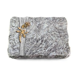 Grabplatte Marina Blue/Strikt Rose 6 (Bronze)