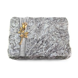 Grabplatte Marina Blue/Strikt Rose 8 (Bronze)