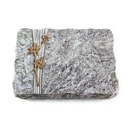 Grabplatte Marina Blue/Strikt Rose 9 (Bronze)