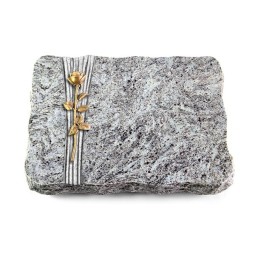 Grabplatte Marina Blue/Strikt Rose 12 (Bronze)