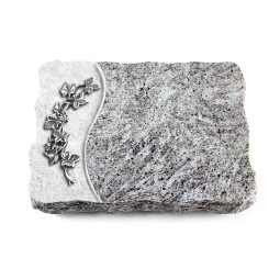 Grabplatte Marina Blue/Wave Efeu (Alu)