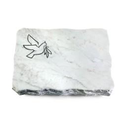 Grabplatte Omega Marmor/Pure Taube 1