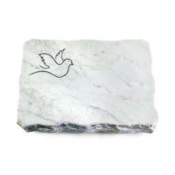 Grabplatte Omega Marmor/Pure Taube 2