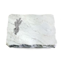 Grabplatte Omega Marmor/Pure Ähren 1 (Alu)