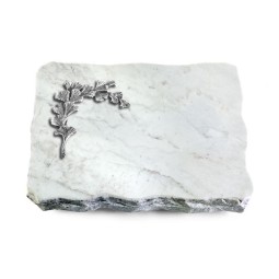 Grabplatte Omega Marmor/Pure Gingozweig 2 (Alu)