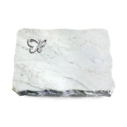 Grabplatte Omega Marmor/Pure Papillon (Alu)