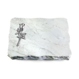 Grabplatte Omega Marmor/Pure Rose 8 (Alu)