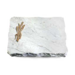 Grabplatte Omega Marmor/Pure Ähren 1 (Bronze)