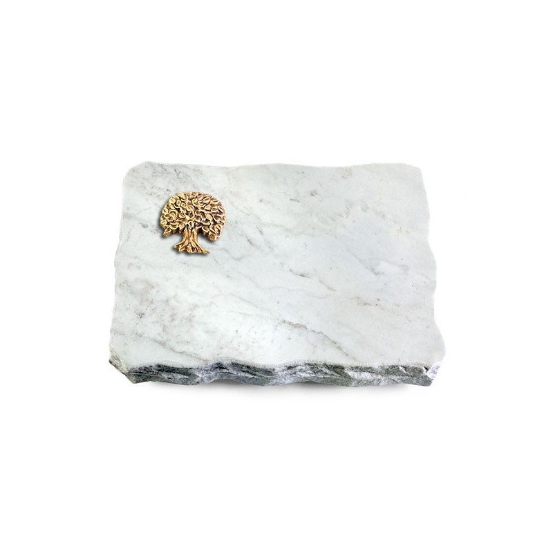 Grabplatte Omega Marmor/Pure Baum 3 (Bronze)