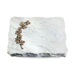 Grabplatte Omega Marmor/Pure Efeu (Bronze)