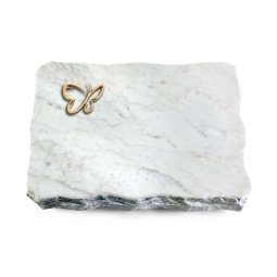 Grabplatte Omega Marmor/Pure Papillon (Bronze)