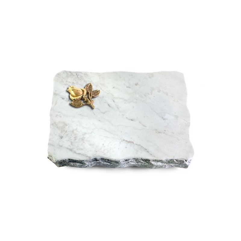 Grabplatte Omega Marmor/Pure Rose 3 (Bronze)
