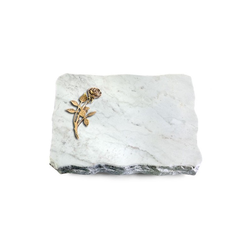 Grabplatte Omega Marmor/Pure Rose 6 (Bronze)