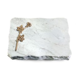 Grabplatte Omega Marmor/Pure Rose 9 (Bronze)