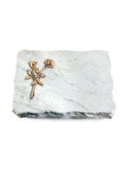 Grabplatte Omega Marmor/Pure Rose 10 (Bronze)