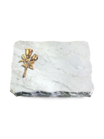 Grabplatte Omega Marmor/Pure Rose 11 (Bronze)