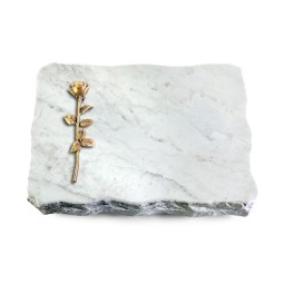 Grabplatte Omega Marmor/Pure Rose 12 (Bronze)