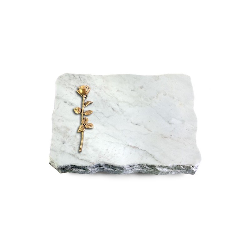 Grabplatte Omega Marmor/Pure Rose 12 (Bronze)