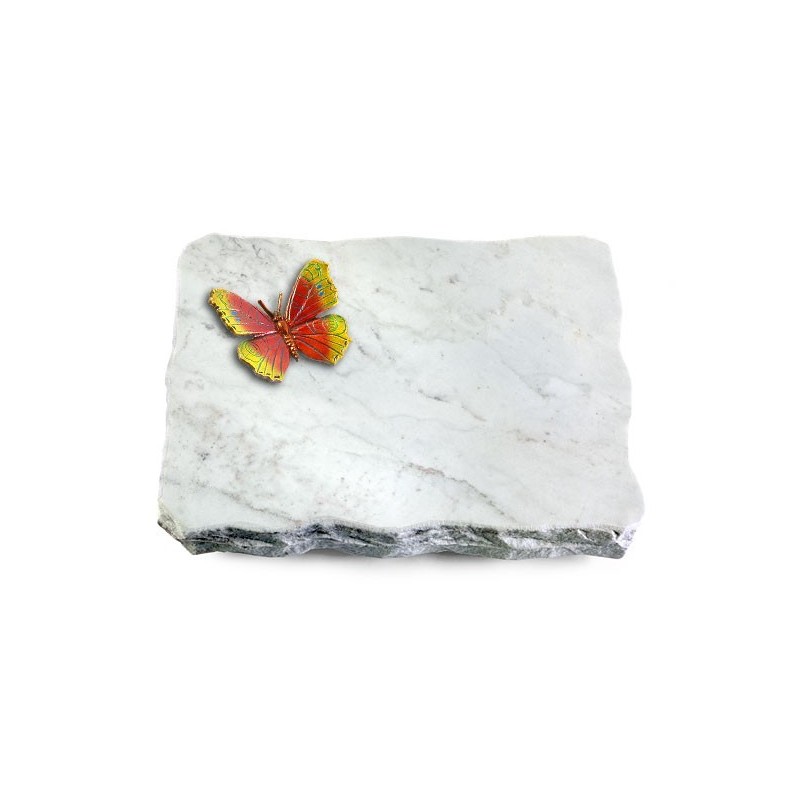 Grabplatte Omega Marmor/Pure Papillon 2 (Color)