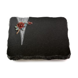 Grabplatte Indisch Black Delta Rose 1 (Color)