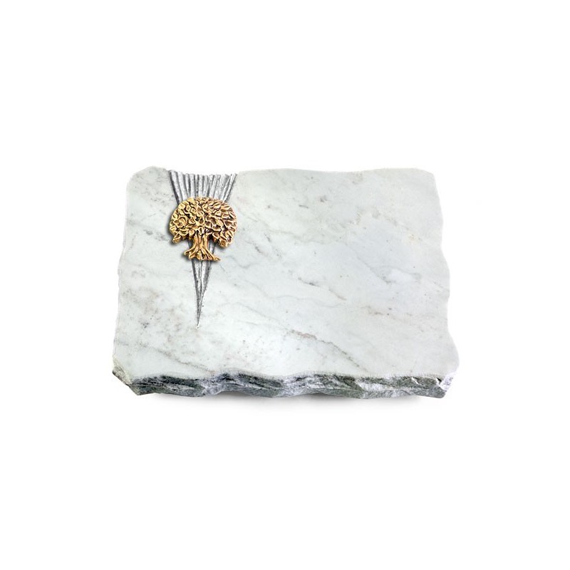 Grabplatte Omega Marmor/Delta Baum 3 (Bronze)