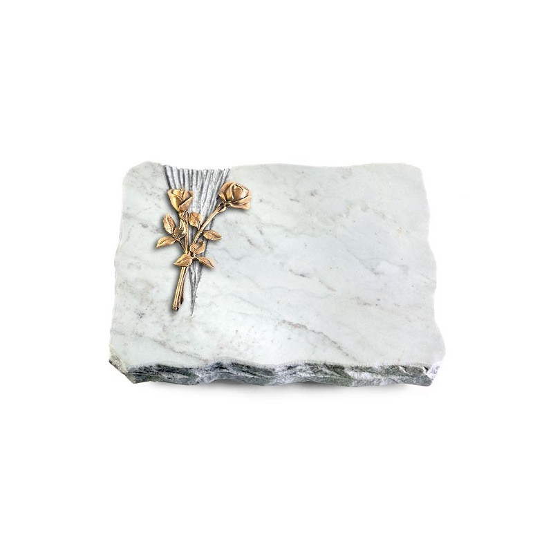 Grabplatte Omega Marmor/Delta Rose 10 (Bronze)