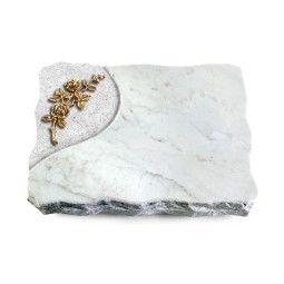 Grabplatte Omega Marmor/Folio Rose 5 (Bronze)